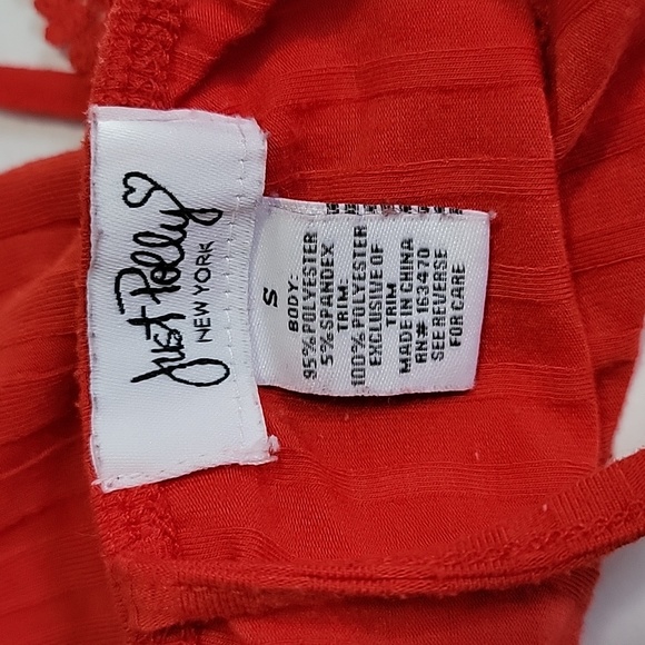 JUST POLLY RED BODYSUIT/ S. - Picture 8 of 9